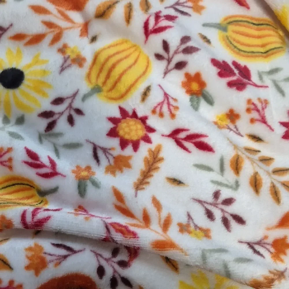 Fall Theme Fleece Blanket 50x60 - New